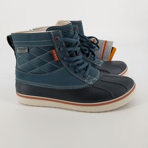 Crocs Mens Allcast Waterproof Duck Boots, Nightfall, Stucco, Sz 7